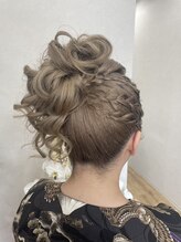 お祭りヘアセット