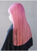 ピンクヘアーピンクグレープフルーツ透明感カラー_ba506721