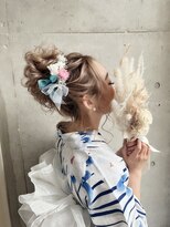 リアン 八幡筋店(lien)&nbsp;浴衣に合うお団子ヘアアレンジ♪