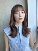 ◎大人綺麗なスタイル 顔まわりカット セミロング ロング