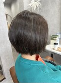 くすみカラーボブ