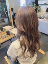 ムード マグ レーベル 南松本(MOOD Mag Label)&nbsp;大人美人艶カラーベージュハイライト透明感レイヤーカットロング