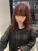 エレノア 藤沢(Eleanor)&nbsp;レイヤーパーマ/レッドブラウンカラー