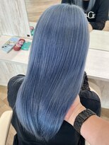 ジーナ 池袋(Zina)&nbsp;ブルー/ブルーカラー/ケアブリーチ/青髪/ハイトーン/池袋美容院