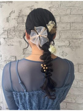 プライズ 池袋店(prize) 編みおろしアレンジ ヘアセット 池袋 ヘアメイク