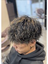 メンズサロン ウィル 阪急茨木(men's salon WiLL)&nbsp;ハイライトツイストスパイラルスタイル