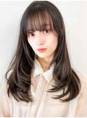 【艶感★シースルーバング】韓国風レイヤーカット大人可愛い