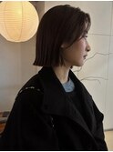 ボブ/切りっぱなしボブ/髪質改善