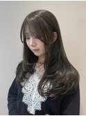 ふんわりlayer cut × Olive beige