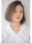 【スティル】大人かわいいボブ☆グレージュ☆切りっぱなし