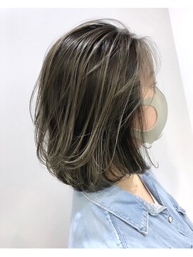 ステアケース 武蔵小杉店(stair:case) グレージュバレイヤージュ脱白髪染め2022人気