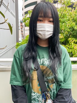 ツイギー 宮西店(TWiGGY) ブルーブラック×ロングウルフ