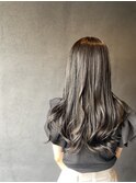 透明感カラー20代30代40代グレージュロング