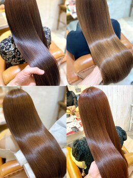 ヘアーラウンジ ハピル(Hair lounge Hapir)の写真/"2024春/新規限定"【New髪質改善！】リンゴ幹細胞トリートメント＋M3DカラーTR＋カット¥23900→¥21510