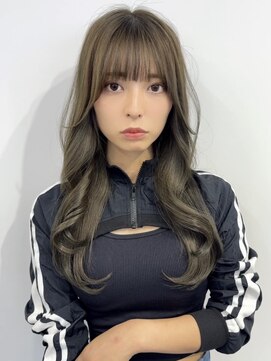 オリンテ バイ レシッド 表参道(orente by rcid) 髪質改善酸熱ストレートレイヤーカット韓国ヘアオリーブベージュ