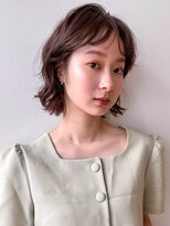 ラフ フロム ガーデン(Laf from GARDEN)&nbsp;ボブ/パーマ/レイヤーカット/オリーブベージュ/韓国風