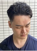 #ベリーショート#ダークアッシュ#ニュアンスパーマ#韓国マッシュ