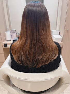 コーエン(cowen) 大人かわいい☆艶感たっぷりグラデーションカラー♪縮毛矯正