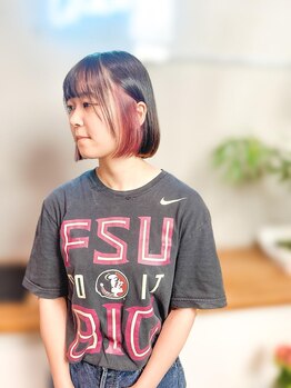 グランツ(GLANZ)の写真/【透明感カラーならGLANZ☆】チラ見えがオシャレなインナーカラーなど幅広く対応♪一番似合うStyleをご提案