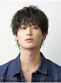 メンズ波巻きツイスパニュアンススパイラルスパイキーショート