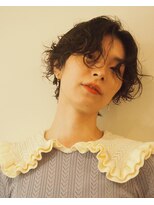 メグリ(meguri)&nbsp;毛先で遊ぶショートボブ　パーマスタイル