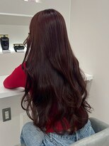 シイム(CYM)&nbsp;艶髪カラー/透明感/ゆる巻きロング/暗髪ブラウン