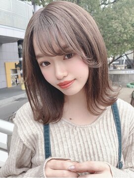 リルミー ミュエナ 大須 矢場町(Lilme myuena) 【ブリーチ1回】ミルクティーベージュ＋外ハネボブ　＊Lilme＊