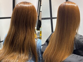 ウルヘアー 緑地公園(ulu hair)の写真/【緑地公園駅前】髪質改善専門店だからこそできる極上ケア◎ダメージ毛でもツヤ×透明感×最高の手触りに！