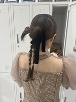 ジーナ 福岡天神(Zina) 《Zina福岡天神》カチモリ 結婚式お呼ばれヘアセット