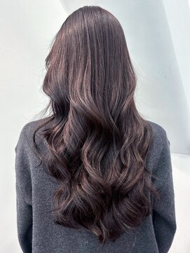 シオン(shion) ロング顔周りレイヤー似合わせカットダークアッシュ_ba578162