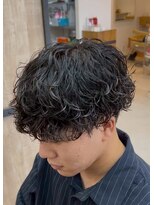 エッジ(EDGE)&nbsp;大分メンズ刈り上げショートマッシュスパイラルパーマスタイル