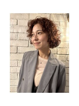 リワーズ 成城学園前(ReWARDs) オレンジブラウン×ドライパーマ