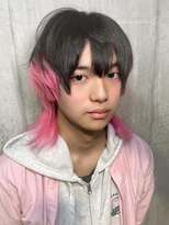 エルシャドール(EL-SHADDOLL)&nbsp;インナーカラーピンク、ウルフカット