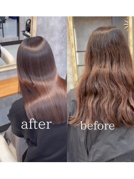 エンシエナ 玉造(en Siena) 美髪ストレート＊ビフォーアフター＊