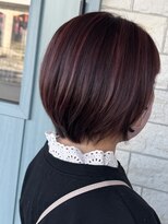 美容室 プラセル(Plaser)&nbsp;白髪ぼかしハイライト＊チェリーレッド