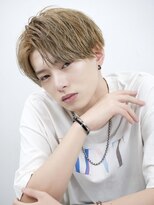 エイド 本店(aid)&nbsp;メンズミルクティーショートアップバング刈り上げツーブロック