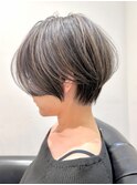 ひし形ショートボブ/ミニマルボブ/シャギーボブ
