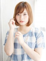 ヘアメイク ナル(hair make nalu) ハイトーンボブのワンカールスタイル