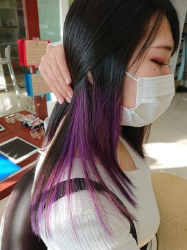 ミネルヴァ 長野店 インナーカラーパープル