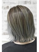 khaki balayage