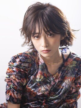 エミュ 表参道 青山(emu) 【emu井上信洋】マッシュフェザーバング大人パーマボブ/20代30代