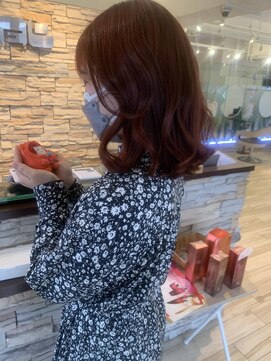ネオヘアー 曳舟店(NEO Hair) ナチュラルレッド似合わせカット/くびれヘア