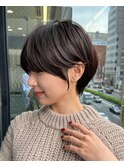前髪カット　斜めバング　マッシュヘアー　おおばたける