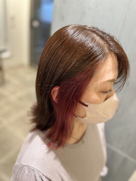 アクロス ヘアーデザイン 溝の口店(across hair design) インナーピンク