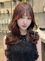 レーヴバイロンド 仙台(Reve by Lond)&nbsp;レイヤーカットデジタルパーマチェリーブラウン髪質改善縮毛矯正