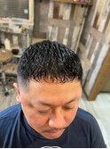 デルフィーノヘアーの濡れパンクロップフェード