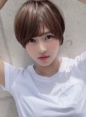 【THiRD 浅野】20代／30代/40代ピンクブラウンショート