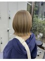 サロウィン 水戸(SALOWIN)&nbsp;ミルクティーベージュボブ！柔らかい印象になります＾＾[水戸]