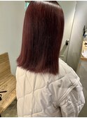 艶々ボルドーカラー