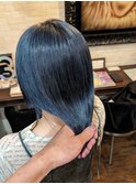 #ネイビーカラー#ブルーカラー#髪質改善トリートメント